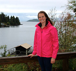 Studying on the shoreline
